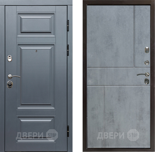 Входная металлическая Дверь Престиж Премиум Горизонт Бетон темный в Старой Купавне