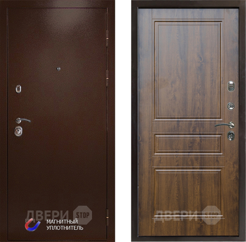 Входная металлическая Дверь Престиж Медь Классика Дуб в Старой Купавне