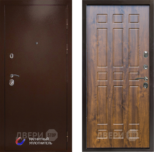 Входная металлическая Дверь Престиж Медь Спарта Дуб в Старой Купавне