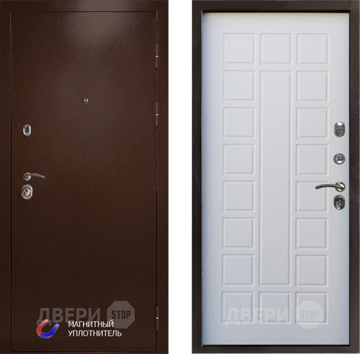 Входная металлическая Дверь Престиж Медь Престиж Белое дерево в Старой Купавне