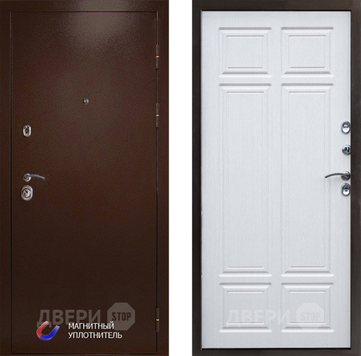 Входная металлическая Дверь Престиж Медь Премиум Лиственница белая в Старой Купавне