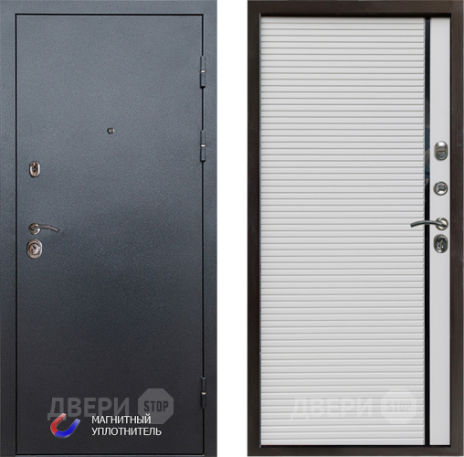 Входная металлическая Дверь Престиж Графит Porte Белый в Старой Купавне