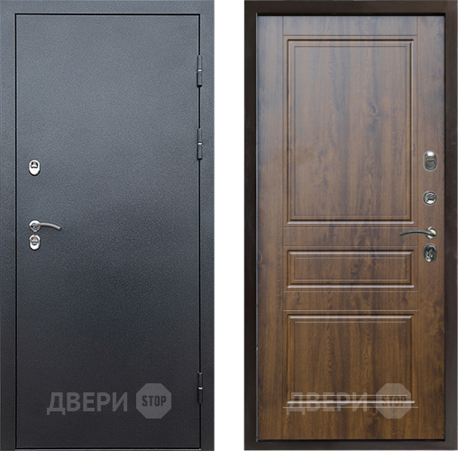 Входная металлическая Дверь Престиж TERMO с терморазрывом Снегирь Серебро Классика Дуб в Старой Купавне