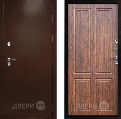 Входная металлическая Дверь Престиж TERMO с терморазрывом Снегирь Медь Премиум Орех светлый в Старой Купавне