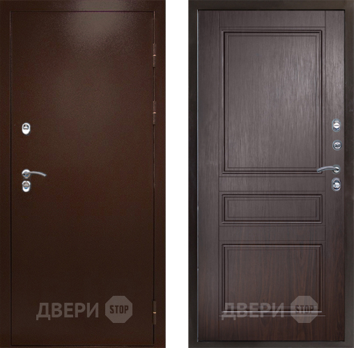 Входная металлическая Дверь Престиж TERMO с терморазрывом Снегирь Медь Классика Венге в Старой Купавне