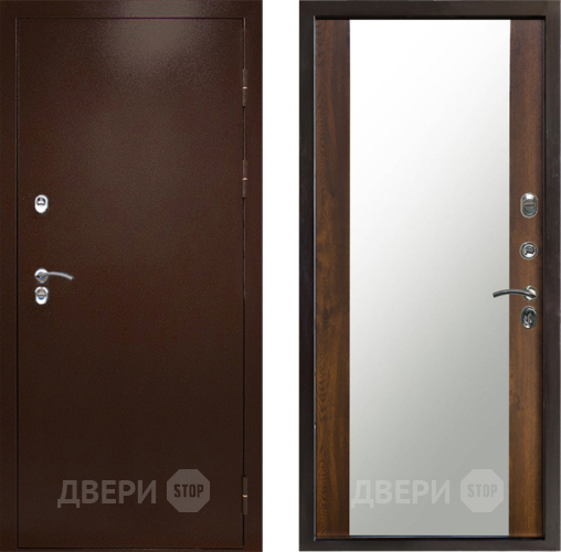 Дверь Престиж TERMO с терморазрывом Снегирь Медь Зеркало Дуб в Старой Купавне
