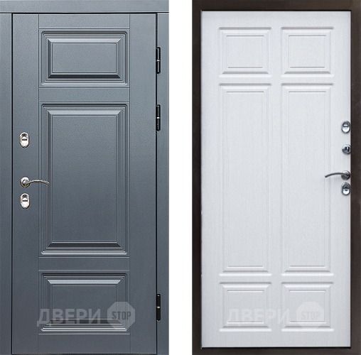 Входная металлическая Дверь Престиж TERMO с терморазрывом Премиум Грэй Премиум Лиственница белая в Старой Купавне