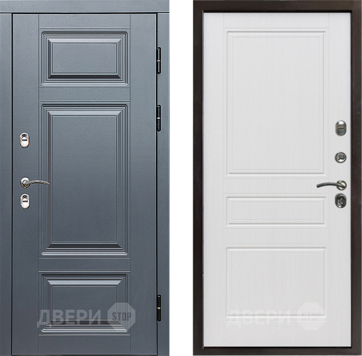 Дверь Престиж TERMO с терморазрывом Премиум Грэй Классика Белое дерево в Старой Купавне