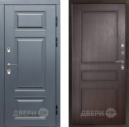 Входная металлическая Дверь Престиж TERMO с терморазрывом Премиум Грэй Классика Венге в Старой Купавне
