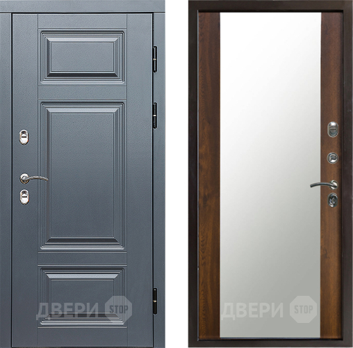 Дверь Престиж TERMO с терморазрывом Премиум Грэй Зеркало Дуб в Старой Купавне