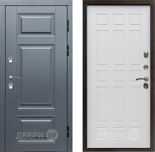 Входная металлическая Дверь Престиж TERMO с терморазрывом Премиум Грэй Спарта Лиственница белая в Старой Купавне