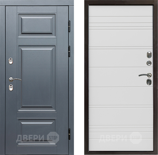 Дверь Престиж TERMO с терморазрывом Премиум Грэй Line Белый в Старой Купавне