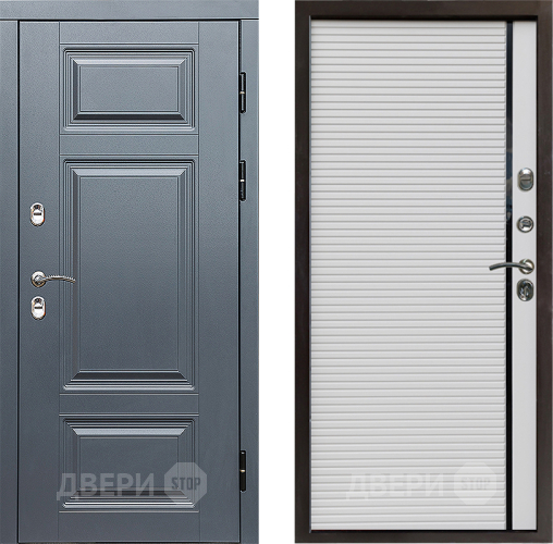 Входная металлическая Дверь Престиж TERMO с терморазрывом Премиум Грэй Porte Белый в Старой Купавне