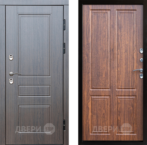 Входная металлическая Дверь Престиж TERMO с терморазрывом Классика Премиум Орех светлый в Старой Купавне