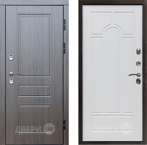 Входная металлическая Дверь Престиж TERMO с терморазрывом Классика Арка Белое дерево в Старой Купавне