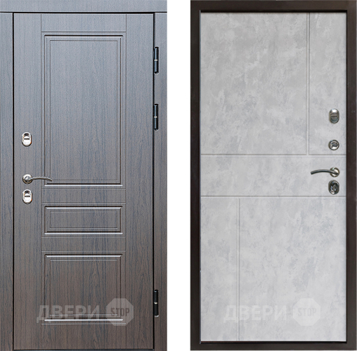 Дверь Престиж TERMO с терморазрывом Классика Горизонт Бетон светлый в Старой Купавне