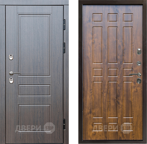 Входная металлическая Дверь Престиж TERMO с терморазрывом Классика Спарта Дуб в Старой Купавне