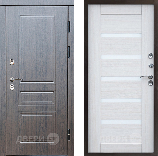 Входная металлическая Дверь Престиж TERMO с терморазрывом Классика Царга Лиственница белая в Старой Купавне