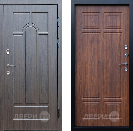 Дверь Престиж TERMO с терморазрывом Арка Премиум Орех темный в Старой Купавне