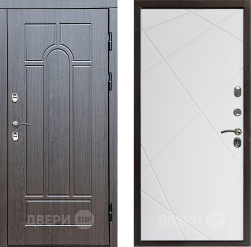 Входная металлическая Дверь Престиж TERMO с терморазрывом Арка Лучи Бетон светлый в Старой Купавне