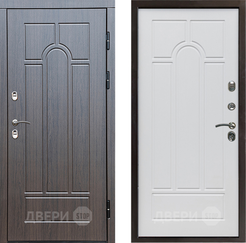 Входная металлическая Дверь Престиж TERMO с терморазрывом Арка Арка Белое дерево в Старой Купавне