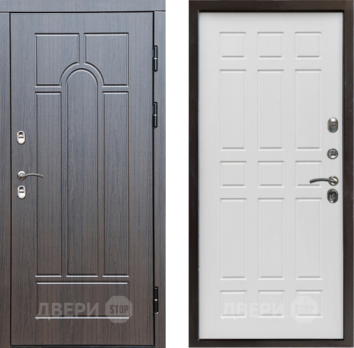 Входная металлическая Дверь Престиж TERMO с терморазрывом Арка Спарта Белое дерево в Старой Купавне