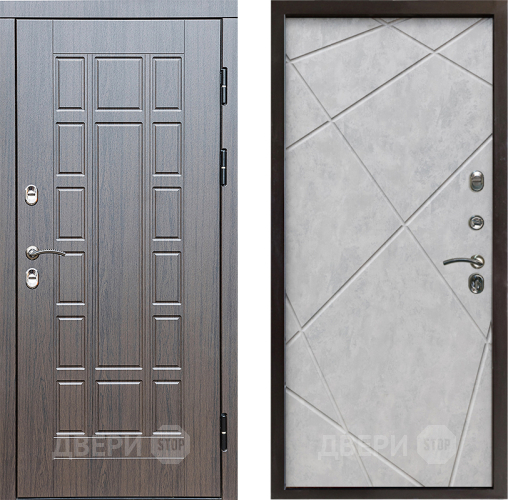 Дверь Престиж TERMO с терморазрывом Престиж Лучи Бетон светлый в Старой Купавне