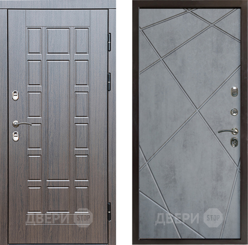 Входная металлическая Дверь Престиж TERMO с терморазрывом Престиж Лучи Бетон темный в Старой Купавне