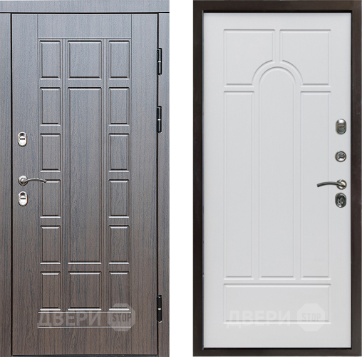 Входная металлическая Дверь Престиж TERMO с терморазрывом Престиж Арка Белое дерево в Старой Купавне