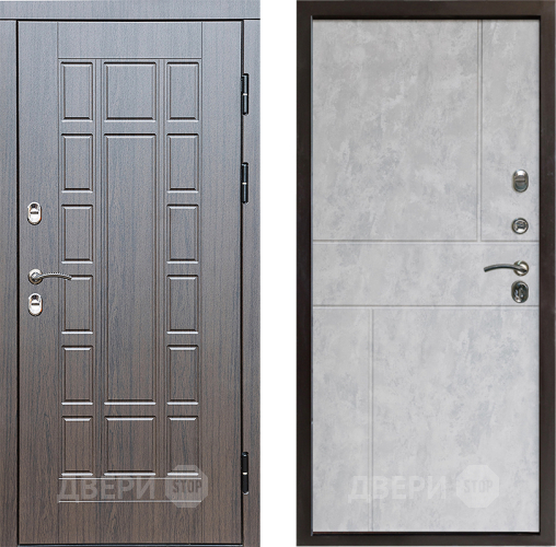 Входная металлическая Дверь Престиж TERMO с терморазрывом Престиж Горизонт Бетон светлый в Старой Купавне