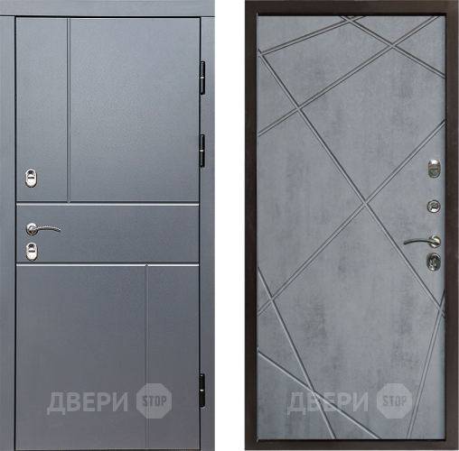 Дверь Престиж TERMO с терморазрывом Горизонт Грэй Лучи Бетон темный в Старой Купавне