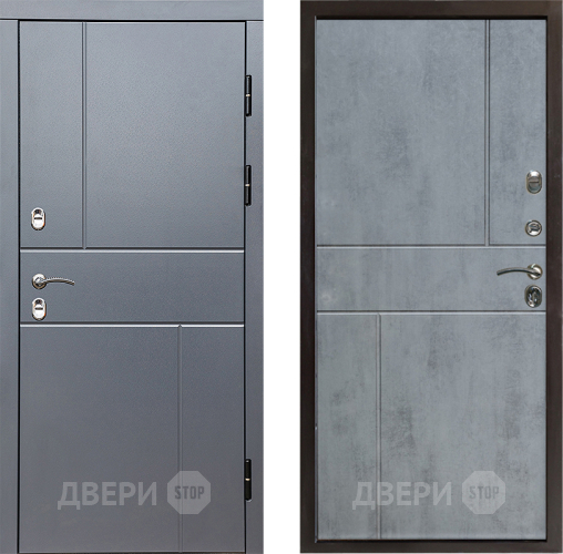 Входная металлическая Дверь Престиж TERMO с терморазрывом Горизонт Грэй Горизонт Бетон темный в Старой Купавне