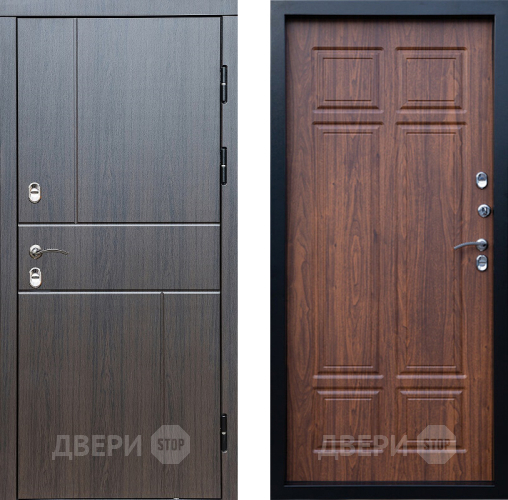 Входная металлическая Дверь Престиж TERMO с терморазрывом Горизонт Венге Премиум Орех темный в Старой Купавне