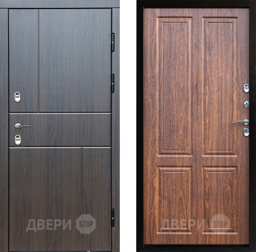 Входная металлическая Дверь Престиж TERMO с терморазрывом Горизонт Венге Премиум Орех светлый в Старой Купавне