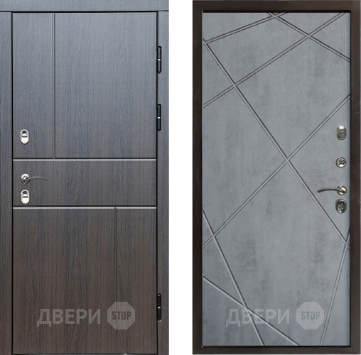 Входная металлическая Дверь Престиж TERMO с терморазрывом Горизонт Венге Лучи Бетон темный в Старой Купавне