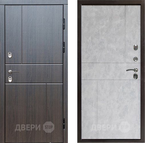 Входная металлическая Дверь Престиж TERMO с терморазрывом Горизонт Венге Горизонт Бетон светлый в Старой Купавне