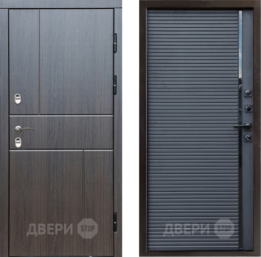 Входная металлическая Дверь Престиж TERMO с терморазрывом Горизонт Венге Porte Черный кварц в Старой Купавне