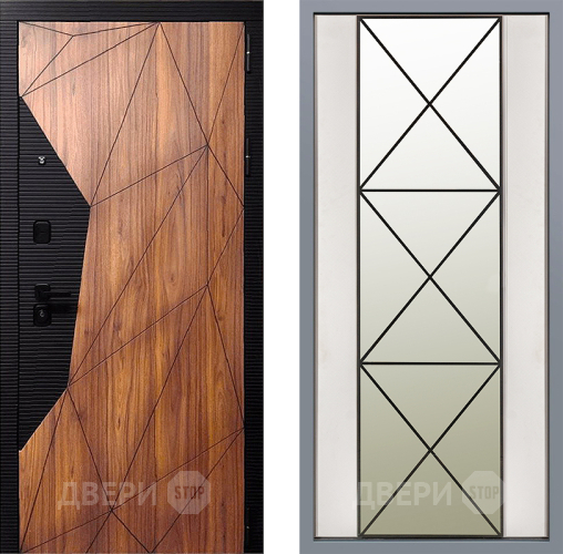 Дверь Заводские двери Морра Зеркало Перфекто Структурное дерево в Старой Купавне