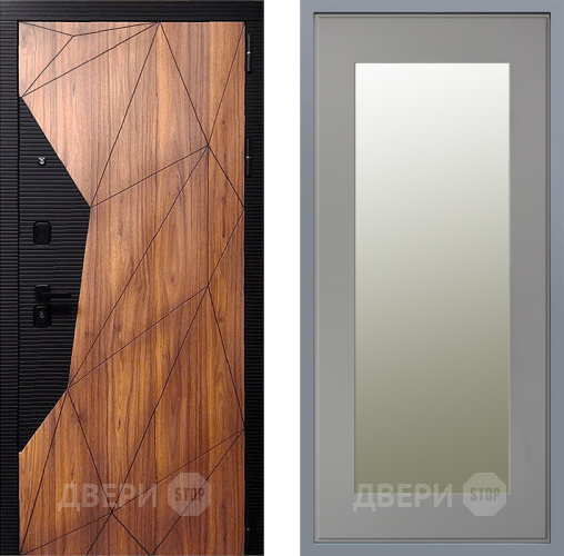 Дверь Заводские двери Морра Зеркало Модерн Грей софт в Старой Купавне