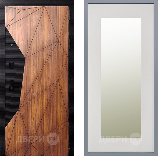 Дверь Заводские двери Морра Зеркало Модерн Белый софт в Старой Купавне