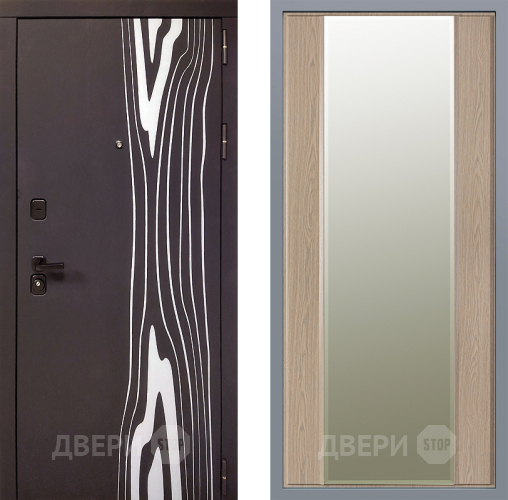 Дверь Заводские двери Леванте Зеркало Макси Беленый дуб в Старой Купавне