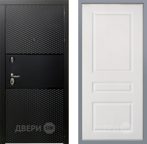 Дверь Заводские двери Тефлон Стокгольм Белый софт в Старой Купавне