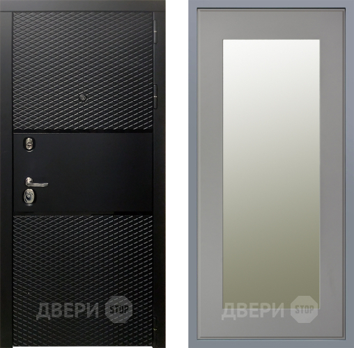 Дверь Заводские двери Тефлон Зеркало Модерн Грей софт в Старой Купавне