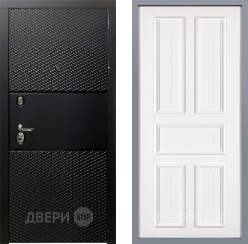 Дверь Заводские двери Тефлон Уругвай Белый софт в Старой Купавне