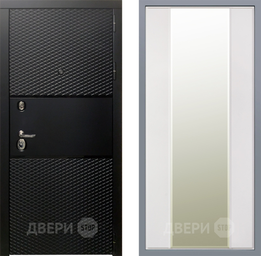 Дверь Заводские двери Тефлон Зеркало Макси Белый матовый в Старой Купавне