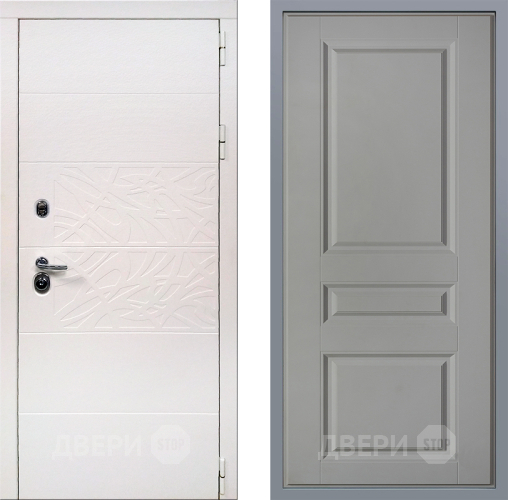 Дверь Заводские двери Дэко Вайт Стокгольм Грей софт в Старой Купавне