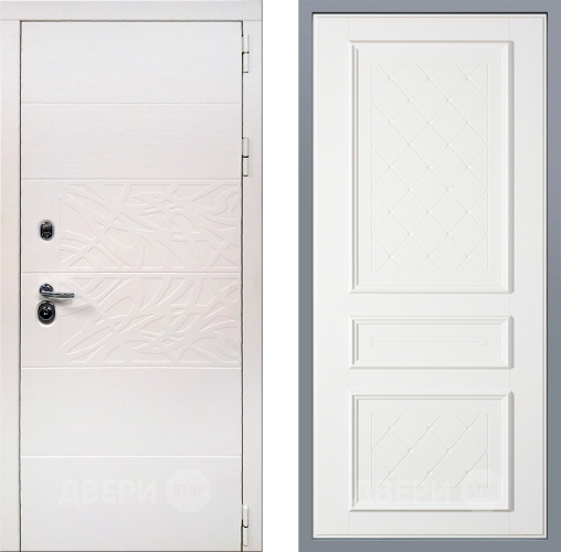 Дверь Заводские двери Дэко Вайт Урбино Белый софт в Старой Купавне