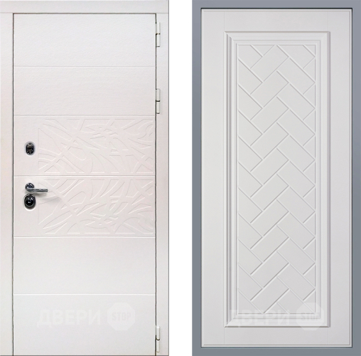 Дверь Заводские двери Дэко Вайт Упра Белый софт в Старой Купавне