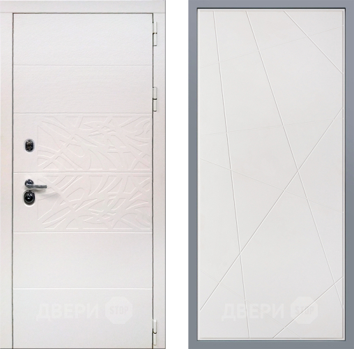 Дверь Заводские двери Дэко Вайт Флитта Белый софт в Старой Купавне