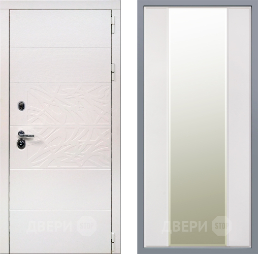 Дверь Заводские двери Дэко Вайт Зеркало Макси Белый матовый в Старой Купавне